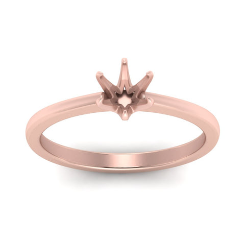 Classic Six Prong Semi Mount Ring
