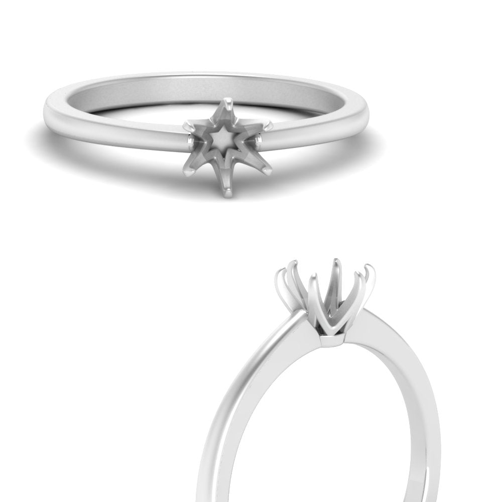 Classic Six Prong Semi Mount Ring