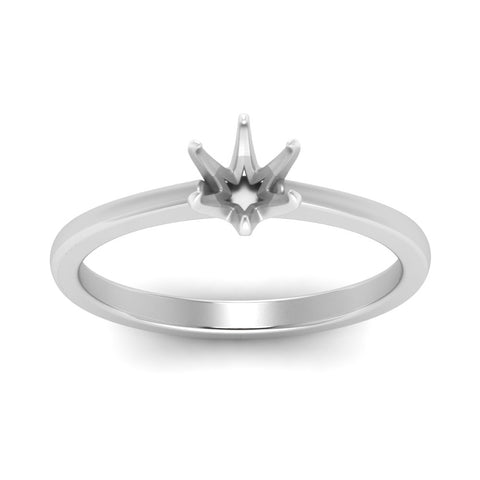 Classic Six Prong Semi Mount Ring