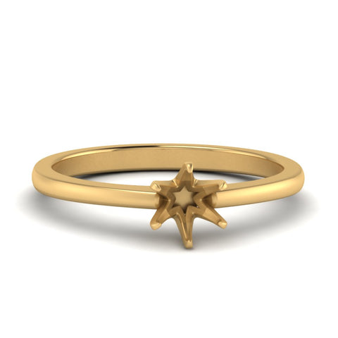 Classic Six Prong Semi Mount Ring