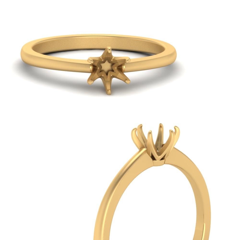 Classic Six Prong Semi Mount Ring