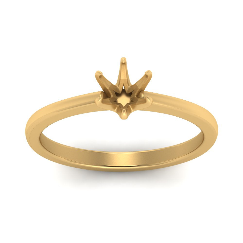 Classic Six Prong Semi Mount Ring