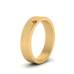 Load image into Gallery viewer, Classic V Shaped Solitaire Stone Mens Band
