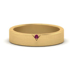 Load image into Gallery viewer, Classic V Shaped Solitaire Stone Mens Band
