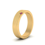 Load image into Gallery viewer, Classic V Shaped Solitaire Stone Mens Band
