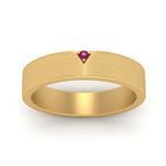 Load image into Gallery viewer, Classic V Shaped Solitaire Stone Mens Band
