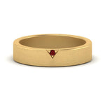 Load image into Gallery viewer, Classic V Shaped Solitaire Stone Mens Band

