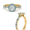 Load image into Gallery viewer, classic-vine-halo-round-blue-topaz-engagement-ring-in-yellow-gold-FD9126RORGICBLTOANGLE3-NL-YG?v=1757924865
