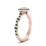 Load image into Gallery viewer, classic-vine-halo-round-emerald-engagement-ring-in-rose-gold-FD9126RORGEMGRANGLE2-NL-RG?v=1757924865
