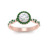 Load image into Gallery viewer, classic-vine-halo-round-emerald-engagement-ring-in-rose-gold-FD9126RORGEMGRANGLE5-NL-RG?v=1757924865