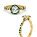 Load image into Gallery viewer, classic-vine-halo-round-emerald-engagement-ring-in-yellow-gold-FD9126RORGEMGRANGLE3-NL-YG_1a9726f0-f4c6-4bd2-af68-4846a7e5167d?v=1757924964
