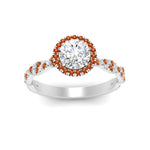 Load image into Gallery viewer, classic-vine-halo-round-orange-sapphire-engagement-ring-in-white-gold-FD9126RORGSAORANGLE5-NL-WG?v=1757924865
