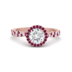 Load image into Gallery viewer, classic-vine-halo-round-pink-sapphire-engagement-ring-in-rose-gold-FD9126RORGSADRPI-NL-RG_fbfeb6ba-7533-4d5c-8c31-1ad3d1a8e600?v=1757924964
