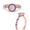 Load image into Gallery viewer, classic-vine-halo-round-pink-sapphire-engagement-ring-in-rose-gold-FD9126RORGSADRPIANGLE3-NL-RG?v=1757924865