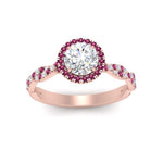 Load image into Gallery viewer, classic-vine-halo-round-pink-sapphire-engagement-ring-in-rose-gold-FD9126RORGSADRPIANGLE5-NL-RG_777d4ee5-5c04-4a7b-b84d-b735ef3a56a0?v=1757924964
