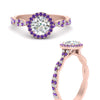 Load image into Gallery viewer, classic-vine-halo-round-purple-topaz-engagement-ring-in-rose-gold-FD9126RORGVITOANGLE3-NL-RG?v=1757924865