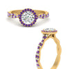 Load image into Gallery viewer, classic-vine-halo-round-purple-topaz-engagement-ring-in-yellow-gold-FD9126RORGVITOANGLE3-NL-YG?v=1757924865