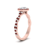 Load image into Gallery viewer, classic-vine-halo-round-ruby-engagement-ring-in-rose-gold-FD9126RORGRUDRANGLE2-NL-RG?v=1757924865
