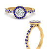 Load image into Gallery viewer, classic-vine-halo-round-sapphire-engagement-ring-in-yellow-gold-FD9126RORGSABLANGLE3-NL-YG?v=1757924865