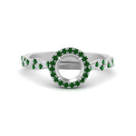Load image into Gallery viewer, classic-vine-halo-semi-mount-emerald-engagement-ring-in-white-gold-FD9126SMRGEMGR-NL-WG?v=1757924986
