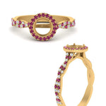 Load image into Gallery viewer, classic-vine-halo-semi-mount-pink-sapphire-engagement-ring-in-yellow-gold-FD9126SMRGSADRPIANGLE3-NL-YG?v=1757924986
