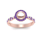 Load image into Gallery viewer, classic-vine-halo-semi-mount-purple-topaz-engagement-ring-in-rose-gold-FD9126SMRGVITOANGLE5-NL-RG?v=1757924987
