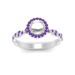 Load image into Gallery viewer, classic-vine-halo-semi-mount-purple-topaz-engagement-ring-in-white-gold-FD9126SMRGVITOANGLE5-NL-WG?v=1757924986
