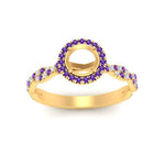Load image into Gallery viewer, classic-vine-halo-semi-mount-purple-topaz-engagement-ring-in-yellow-gold-FD9126SMRGVITOANGLE5-NL-YG?v=1757924986
