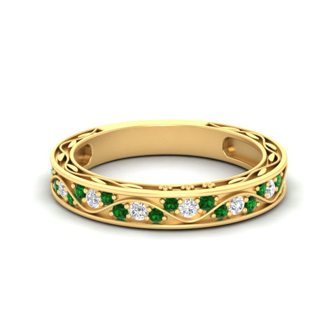 classic-vintage-filigree-pave-emerald-wedding-ring-for-women-in-yellow-gold-fdens3543bgemgrsleep-nl-yg.jpg