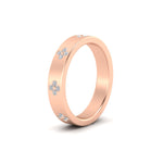 Load image into Gallery viewer, clover-leaf-flower-diamond-band-ring-in-rose-gold-FD11316BANGLE3-NL-RG.jpg
