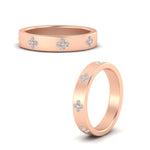 Load image into Gallery viewer, clover-leaf-flower-diamond-band-ring-in-rose-gold-FD11316BANGLE3-NL-RG.jpg
