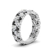 Load image into Gallery viewer, cluster-anniversary-black-diamond-ring-in-white-gold-FD10124BGBLACK-NL-WG.jpg