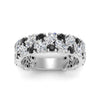 Load image into Gallery viewer, cluster-anniversary-black-diamond-ring-in-white-gold-FD10124BGBLACK-NL-WG.jpg