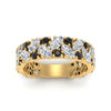 Load image into Gallery viewer, cluster-anniversary-black-diamond-ring-in-yellow-gold-FD10124BGBLACK-NL-YG.jpg