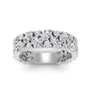 Load image into Gallery viewer, cluster-anniversary-diamond-ring-in-platinum-FD10124BANGLE5-NL-WG