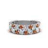 Load image into Gallery viewer, cluster-anniversary-orange-sapphire-ring-in-white-gold-FD10124BGSAOR-NL-WG.jpg