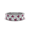 Load image into Gallery viewer, cluster-anniversary-pink-sapphire-ring-in-white-gold-FD10124BGSADRPI-NL-WG.jpg
