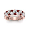 Load image into Gallery viewer, cluster-anniversary-ruby-ring-in-rose-gold-FD10124BGRUDR-NL-RG.jpg