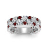 Load image into Gallery viewer, cluster-anniversary-ruby-ring-in-white-gold-FD10124BGRUDR-NL-WG.jpg