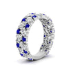 Load image into Gallery viewer, cluster-anniversary-sapphire-ring-in-white-gold-FD10124BGSABL-NL-WG.jpg