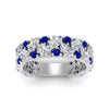Load image into Gallery viewer, cluster-anniversary-sapphire-ring-in-white-gold-FD10124BGSABL-NL-WG.jpg