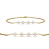 Load image into Gallery viewer, cluster-bar-chain-stackable-diamond-bracelet-in-FDBRC9642ANGLE2-NL-YG