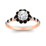 Load image into Gallery viewer, colored-black-diamond-round-halo-diamond-ring-in-rose-gold-FD10218RORGBLACKANGLE5-NL-RG

