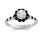 Load image into Gallery viewer, colored-black-diamond-round-halo-diamond-ring-in-white-gold-FD10218RORGBLACKANGLE5-NL-WG
