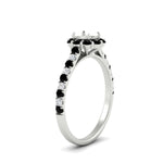 Load image into Gallery viewer, Semi Mount Flower Round Halo Diamond Ring
