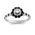 Load image into Gallery viewer, Semi Mount Flower Round Halo Diamond Ring
