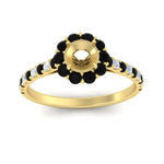 Load image into Gallery viewer, Semi Mount Flower Round Halo Diamond Ring
