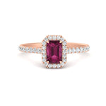 Load image into Gallery viewer, colored-emerald-cut-halo-diamond-engagement-ring-with-pink-sapphire-in-rose-gold-FD9710EMRGSADRPI-NL-RG-B1-GS.jpg
