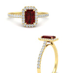 Load image into Gallery viewer, colored-emerald-cut-halo-diamond-engagement-ring-with-ruby-in-yellow-gold-FD9710EMRGRUDR-NL-YG-B1-GS.jpg
