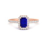 Load image into Gallery viewer, colored-emerald-cut-halo-diamond-engagement-ring-with-sapphire-in-rose-gold-FD9710EMRGSABL-NL-RG-B1-GS.jpg

